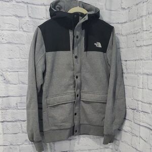 The North Face Men's Hoodie Jacket  Gray and Black size Small LIKE NEW